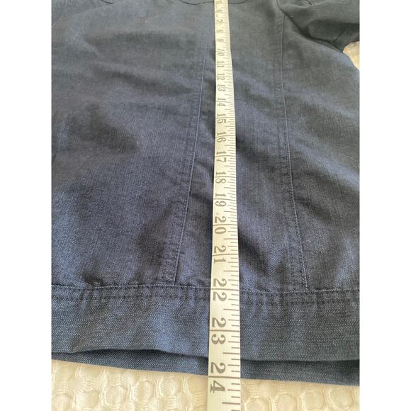 Alfred Dunner Womens Lightweight Dark Denim 3/4 Sleeve Beaded Open Jacket Sz 10P - Picture 9 of 11